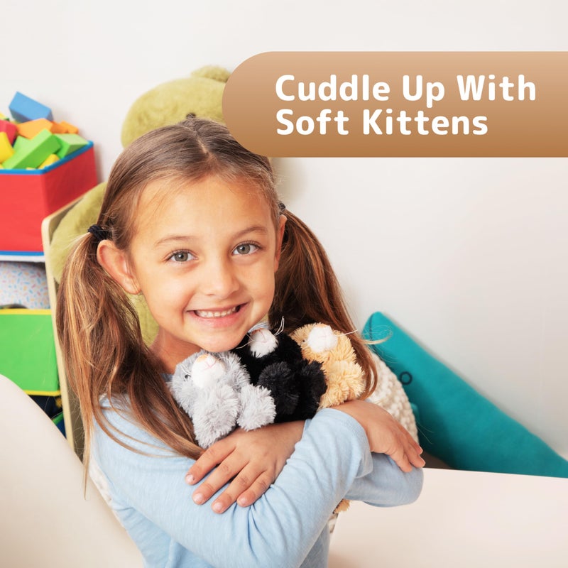 PREXTEX Realistic Looking Small Cat Stuffed Animal - 6 inch Stuffed Kittens with Lifelike Details - Plush Cat Set for Kids, Pet Toys, Home Decor, or Cat Lady Costume - Soft and Huggable - 12 Pack - Image 2